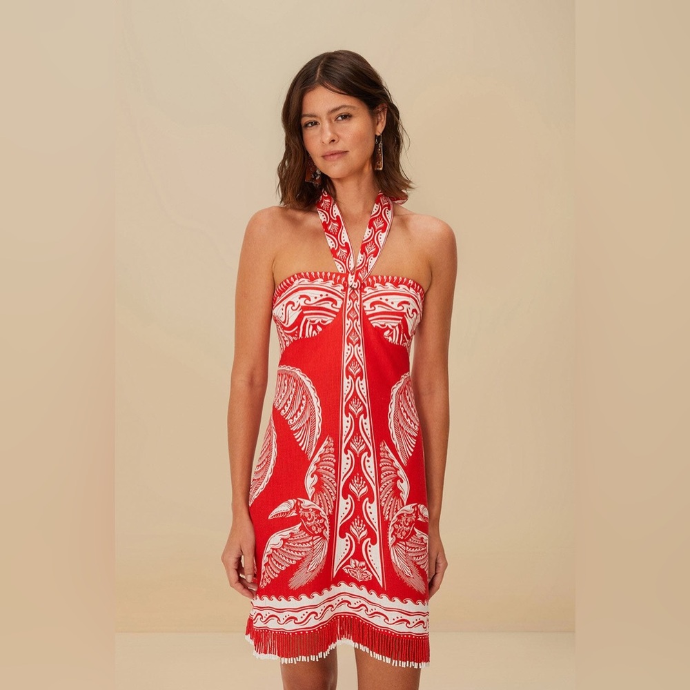 FARM Rio Linen Mini Dress - Picture 2 of 7